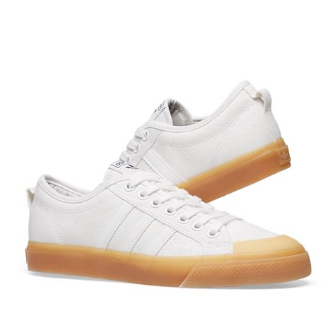 adidas nizza white gum größe 40